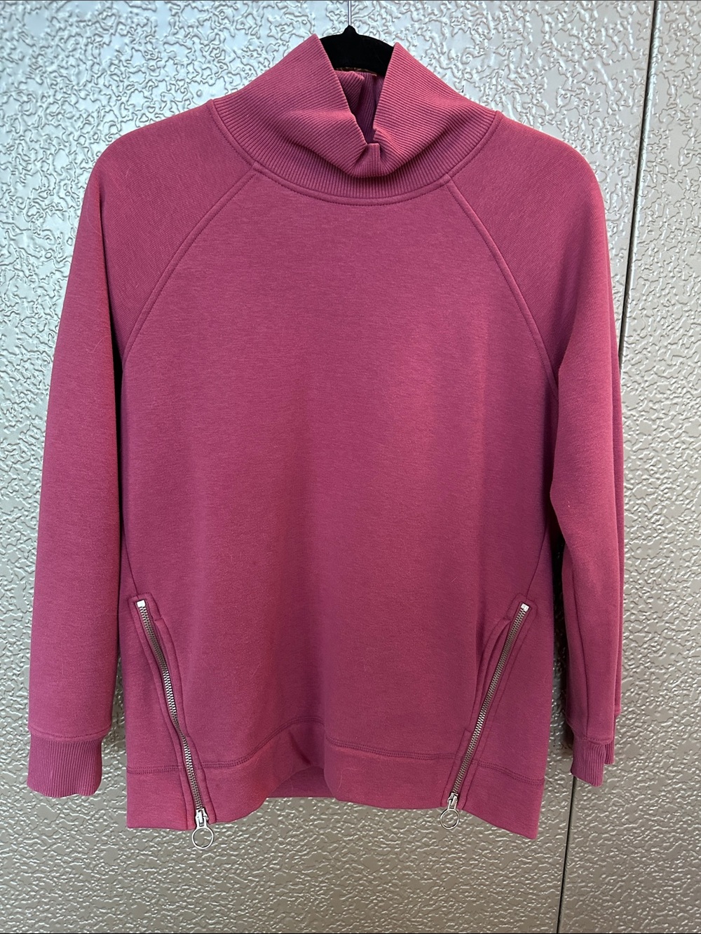 Athleta Cozy Karma Side Zip Funnel Neck